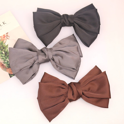 Title 4, French Retro Oversized Black Bow. Achieve elega...