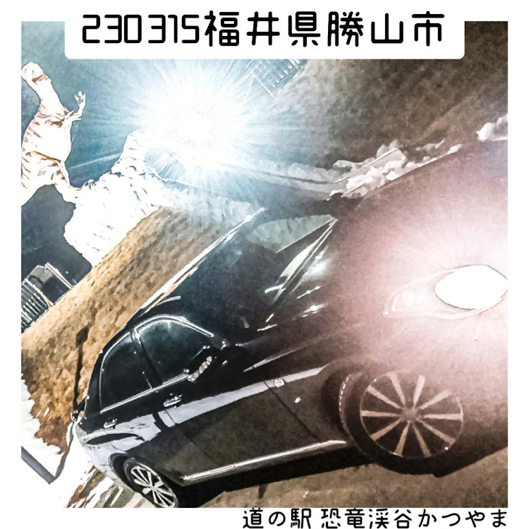 ヴェロッサの福井県・勝山市・道の駅 恐竜渓谷かつやま・恐竜コラボ・道の駅に関するカスタム事例の投稿画像1枚目