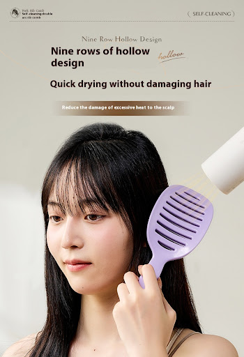 Title 10, Self-Cleaning Vent Comb Wet and Dry Portable Ma...