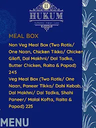 Hukum - Authentic Indian Love menu 2