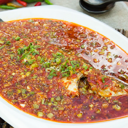 *老成都豆瓣鱼（鰂鱼) Braised Whole Fish with Szechuan Chili Miso