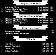 Diet Bar menu 2