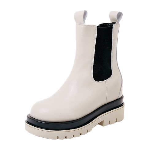 Title 2, Womens Leather Martin Boots Thick-soled Inner ...