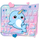 Thème de clavier Lovely Unicorn Whale icon