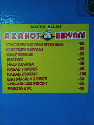 Ajeez Hot Dum Biryani menu 2