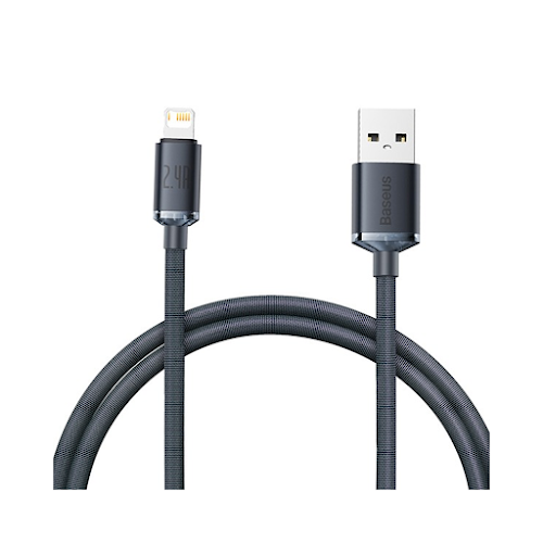 Cáp sạc Baseus USB-A to Lightning 2.4A 1.2m (Đen)