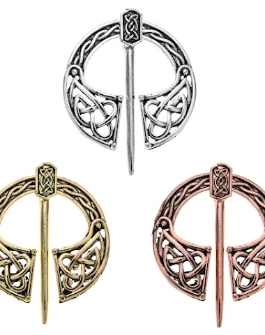 Viking Brooch with Metal Buckle Aut - 0