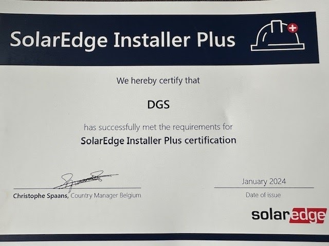 SolarEdge,Installer Plus Partner,installateur,DGS-Groep,systemen,zonnepanelen, omvormer,service,systemen