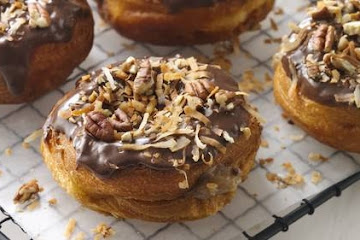 German Chocolate Doughnuts