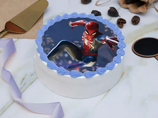 Amazing Spiderman Photo Cake