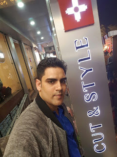 Jitender Yadav at Cut & Style, Sector 14,  photos