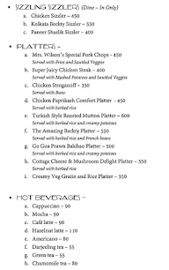 Mrs. Wilson's Cafe menu 2