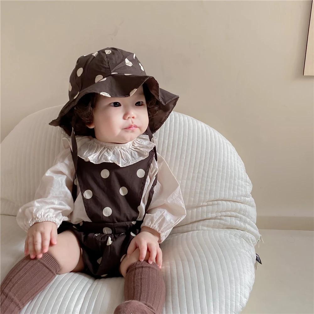 Title 3, Eenvoudige polka dot romper voor babys en peut...