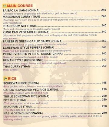 Flag's menu 