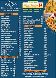 Hotel Meadows menu 2