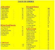 Taste Of Odisha menu 1