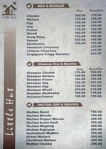 Little Hut menu 