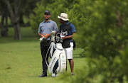 Shubhankar Sharma during day 2 of the Joburg Open at Randpark Golf Club on December 08, 2017 in Johannesburg, South Africa. EDITOR'S NOTE: For free editorial use. Not available for sale. No commercial usage. 