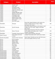 The Lassi Corner menu 3