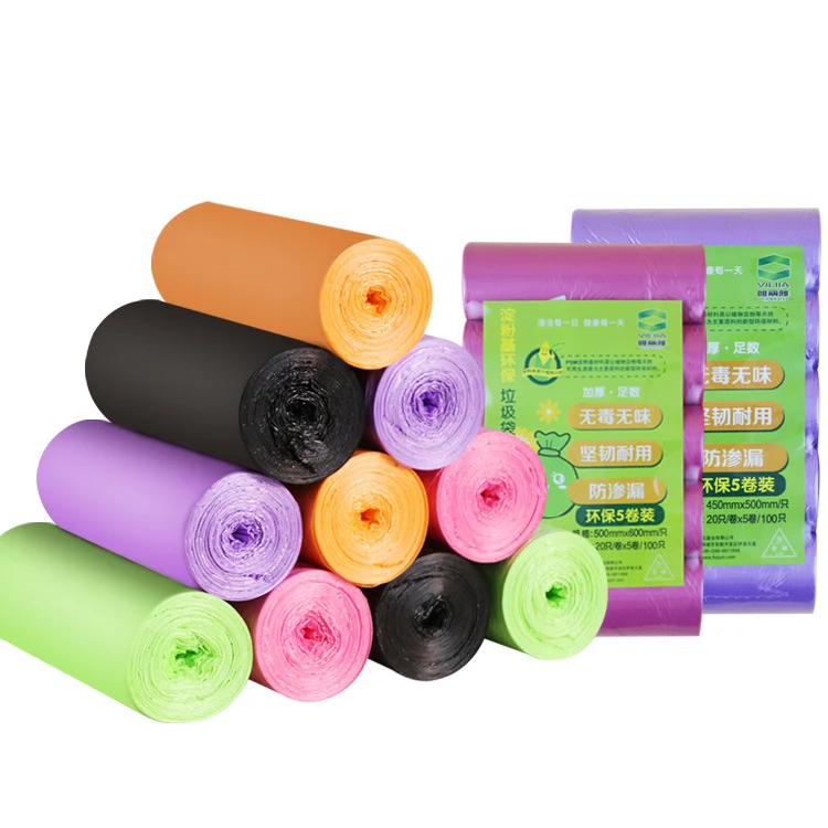Sacs poubelle jetables résistants pour une gestion facile des déchets ménagers. Solution pratique et hygiénique pour un quotidien impeccable.