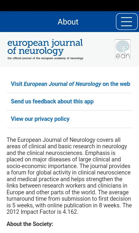   European Journal of Neurology - 屏幕截图 