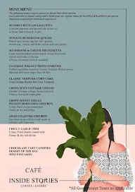 Cafe Inside Stories menu 3