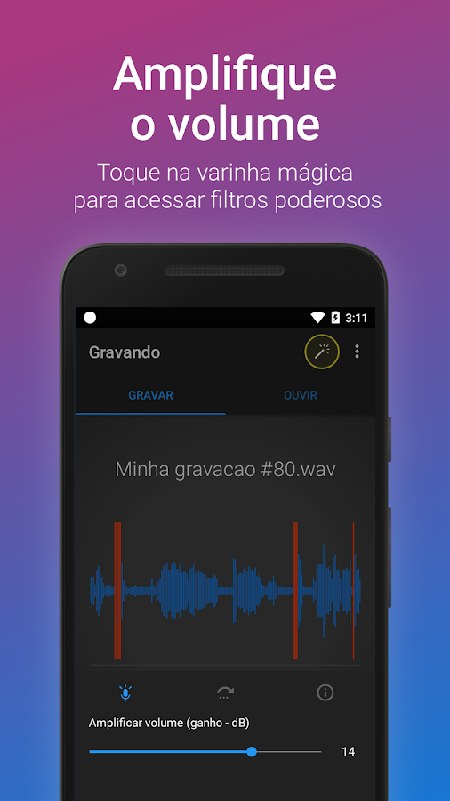   Gravador de Voz Fácil Pro: captura de tela 