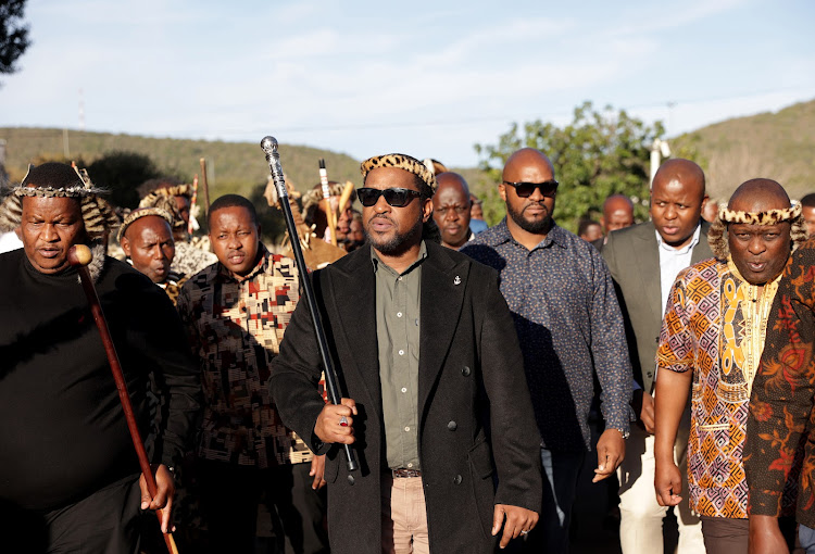 King Misuzulu kaZwelithini arrives at KwaKhangela Royal Palace to grace the annual Umkhosi Wesivivane. File photo.