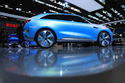 A WEY-X electric SUV, manufactured by Great Wall Motors, sits on display on the opening day of the Frankfurt Motor Show in Frankfurt, Germany, on Tuesday, September 10 2019.