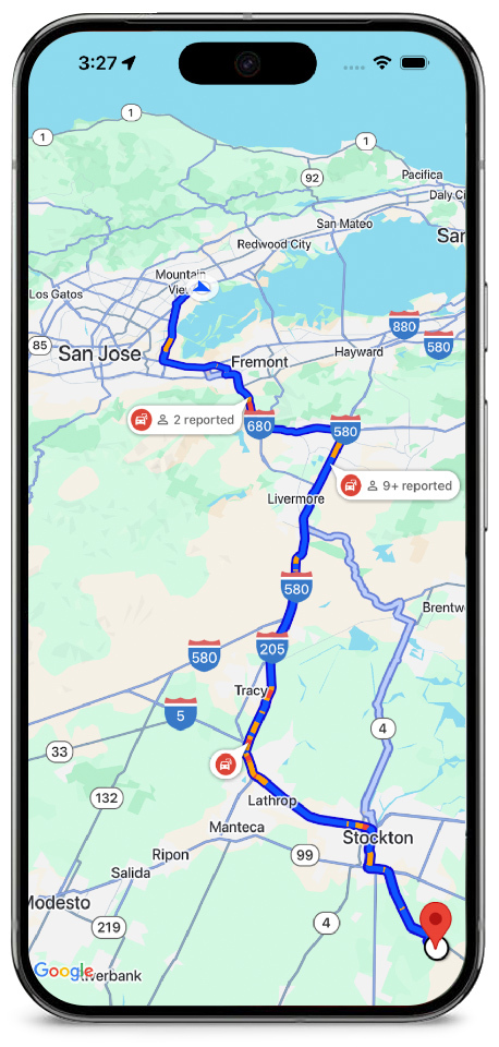 In-app disruption alerts