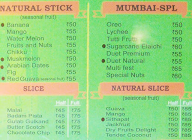 Natural Mumbai Kulfi menu 1