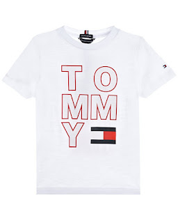 Белая белая футболка с логотипом детская Tommy Hilfiger за 3 599 руб.