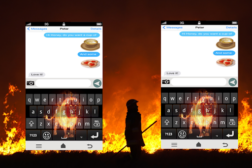 Fire Keyboard Theme