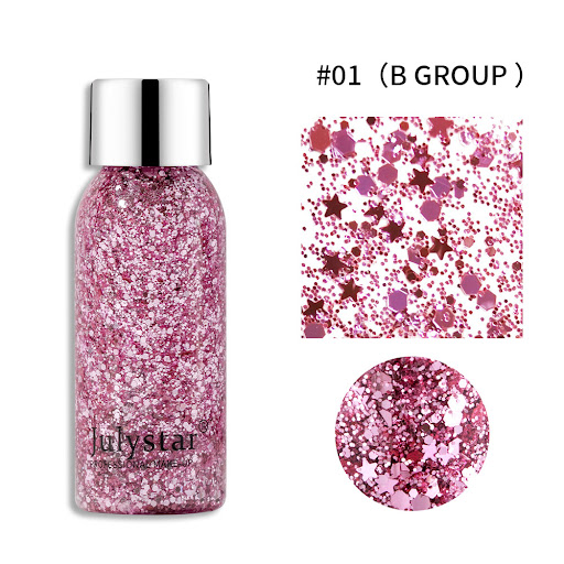 Title 12, Blue Sequins Liquid Eyeshadow for Stage Makeup,...
