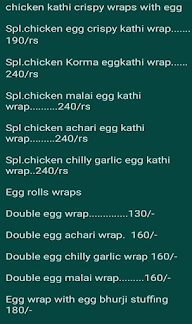 Famous Patna Shahi Roll menu 1