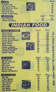 Punjabi Rasoi menu 2