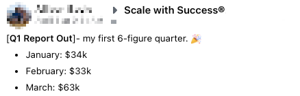 My first 6-figure quarter | Scale With Success® | Caitlin Bacher