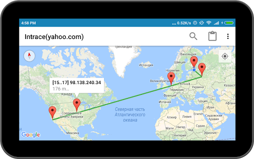 Intrace: Visual Traceroute