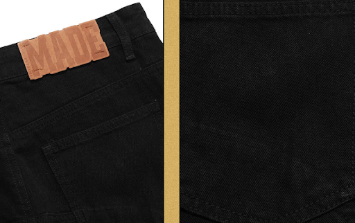 Title 10, Leather Matching PU Jeans High Street Straight ...