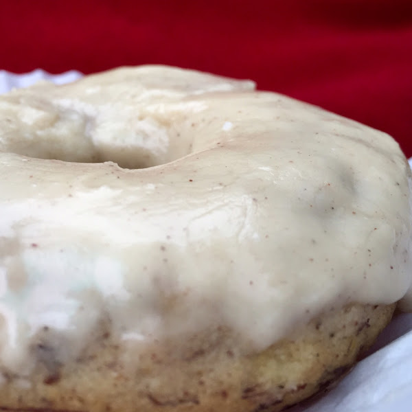 Maple Glazed Banana Donuts were fantastic. Gluten & dairy free.