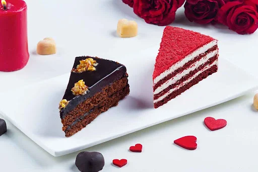 Red Velvet Pastry & Chocolate Truffle Pastry (Box Of 2)