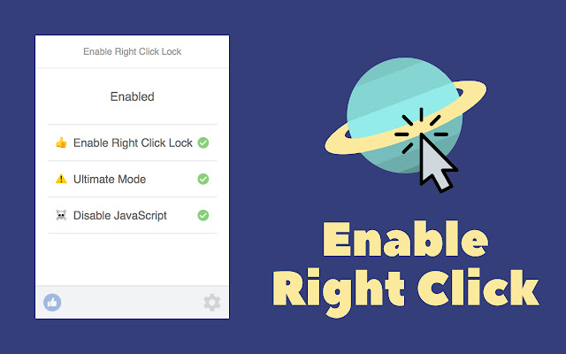 Enable Right Click Lock