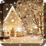 Cover Image of Télécharger 2017 Christmas snow night live wallpaper 1.0.2 APK