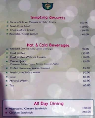 Hotel President menu 2