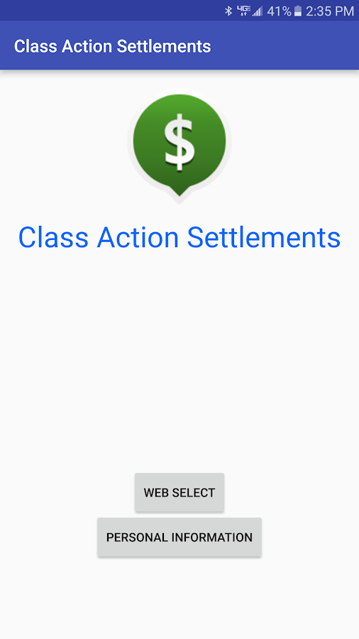 Class Action Settlements Screen 3