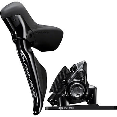 Shimano Dura-Ace ST-R9270 Di2 Shift/Brake Lever with BR-R9270 Hydraulic Disc Brake Caliper - Left/Front, 2x, alternate image 0