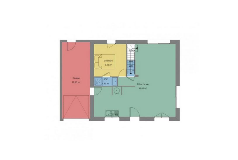  Vente Terrain + Maison - Terrain : 382m² - Maison : 119m² à Vignoc (35630) 