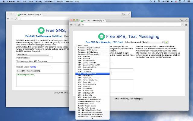 Free SMS, Text Messaging chrome extension