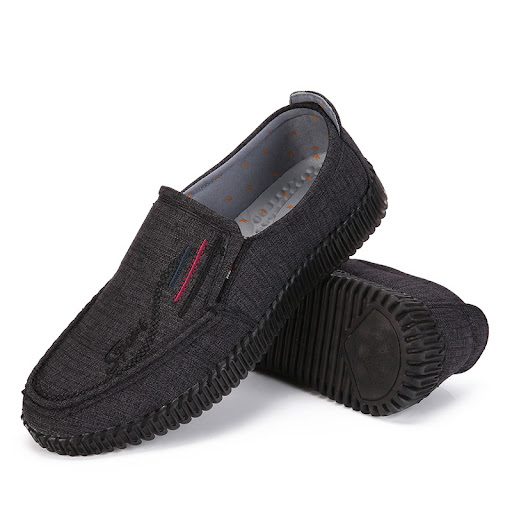 Title 3, Mens Cloth Shoes with Tendon Soft Sole, Casual...