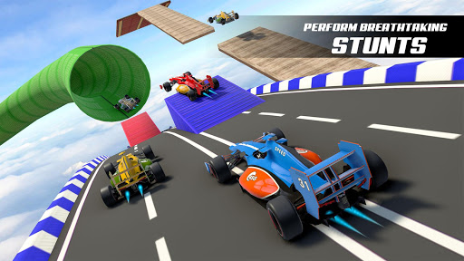 Télécharger Turbo Formula Car Racing: Ramp Car cascades jeux  APK MOD (Astuce) 2